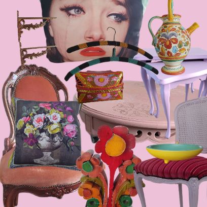 Een maximalist inteiruer en moodboard.